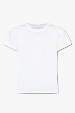 Biały T-shirt z logo 'Vidal' Isabel Marant - Vitkac Polska